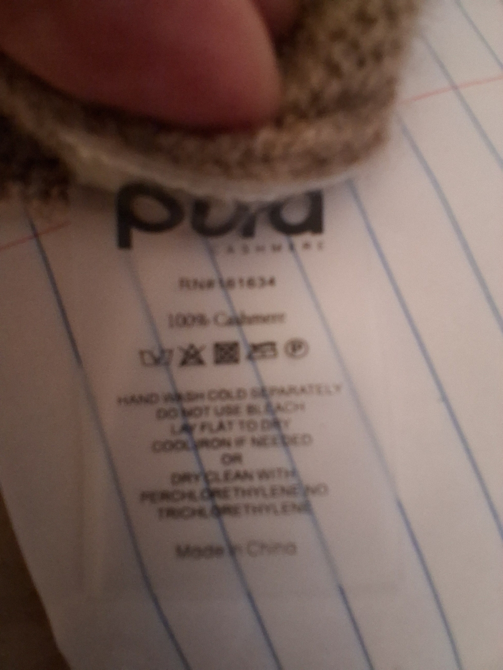 Pura Zip-Front Cashmere Cardigan Sz L, Light Brown - Picture 8 of 8